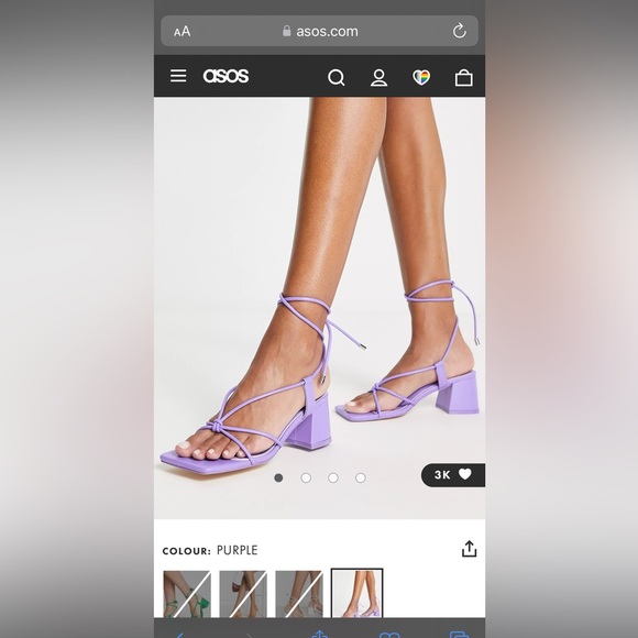 ASOS purple block heel - Picture 4 of 4
